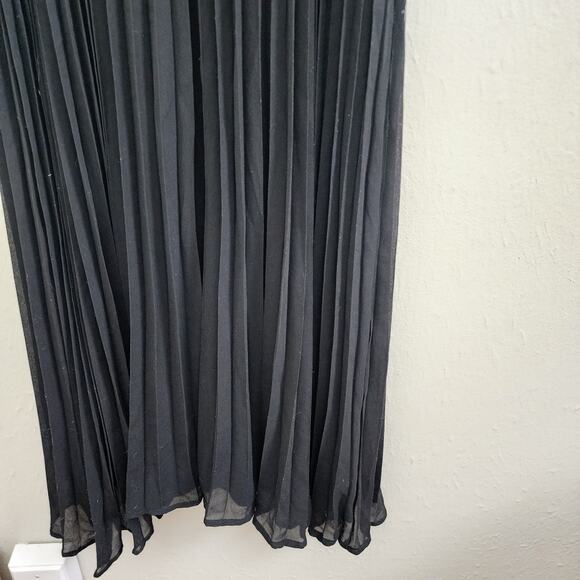 NEW Lulus Ideal Occasion Black Pleated Flutter Sleeve Backless Maxi Dress - Picture 10 of 13